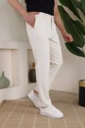 Erkek Casual Slim Fit Cord Desenli Kumaş Pantolon resmi